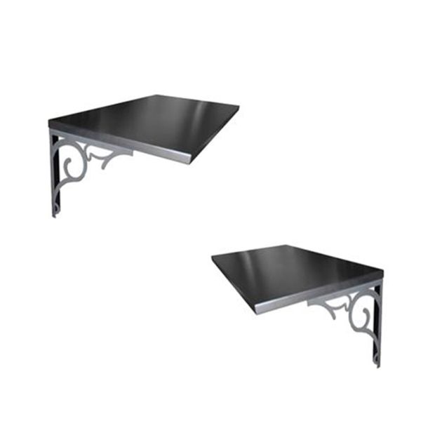 Kit com 2 Prateleiras DK em Metal - Preto