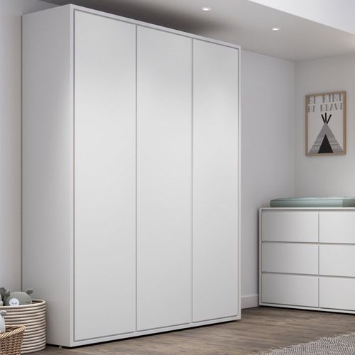 Guarda Roupa Infantil Wood com 3 Portas - Branco