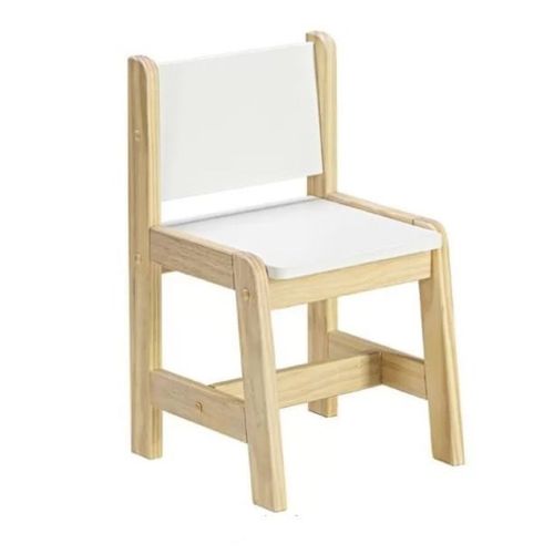 Cadeira Infantil Castelo Natural/Branco - Casatema