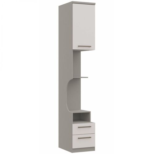 Guarda Roupa Modulado Elegance com 2 Gavetas - Níquel/Blanc