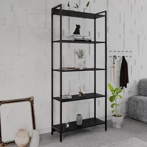 Estante Dynamica Industrial 4 Nichos 80 cm - Preto