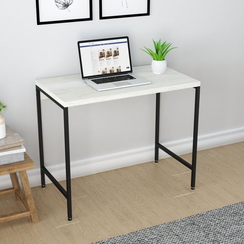 Escrivaninha Dynamica Industrial 90 cm - Preto/Snow