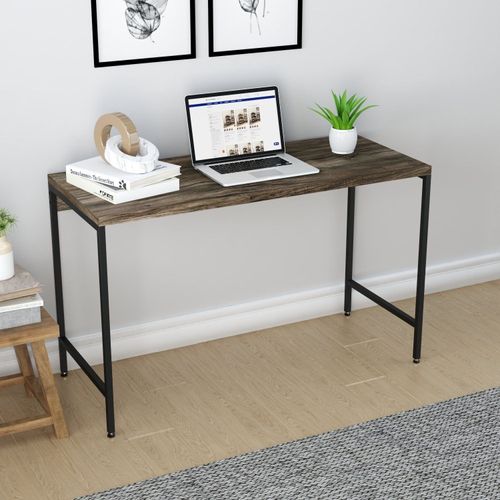 Escrivaninha Dynamica Industrial 120 cm - Carvalho Dark/Preto