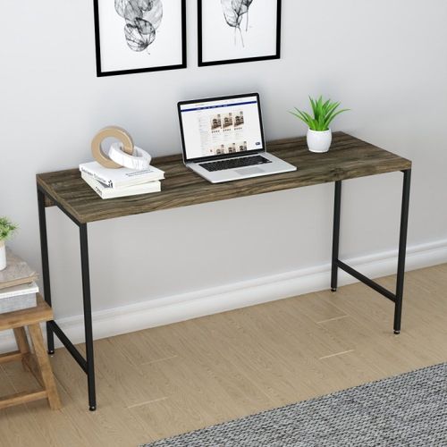 Escrivaninha Dynamica Industrial 135 cm - Carvalho Dark/Preto