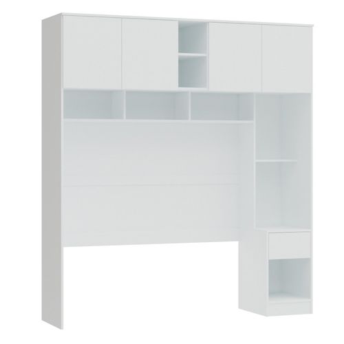 Guarda Roupa Modulado Urban Ponte c/4 Portas e 1 Gaveta - Branco Line
