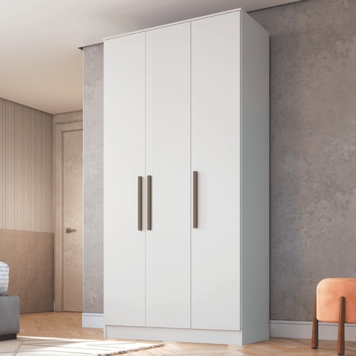 Guarda Roupa Modulado Urban c/3 Portas e 2 Gavetas - Branco Line