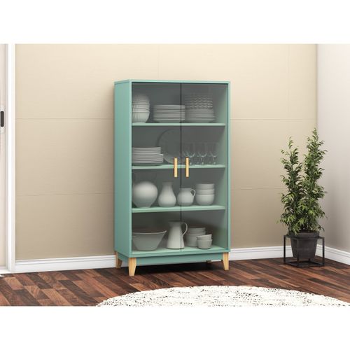 Cristaleira Legno com 2 Portas de Vidro - Oliva