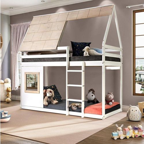 Beliche Montessoriano Cabana Noopy Casatema Branco Branco/Cera Bege