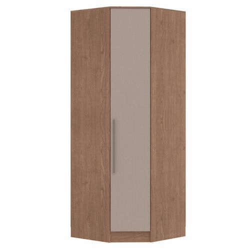 Guarda Roupa Modulado Requinte de Canto com 1 Porta - Macadâmia/Duna Line
