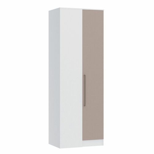 Guarda Roupa Modulado Requinte de Canto Reto com 1 Porta - Branco Line/Duna Line