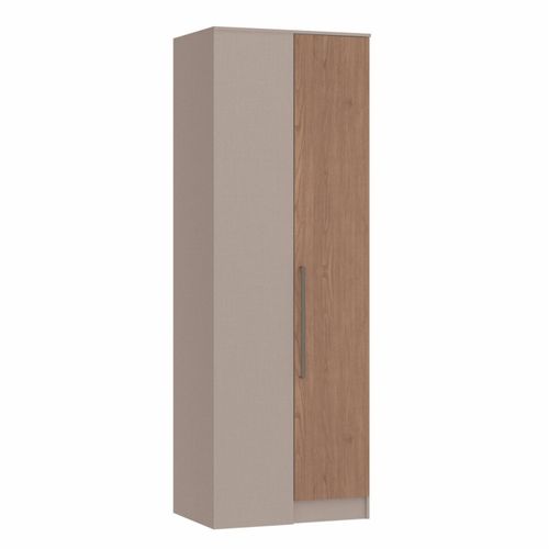 Guarda Roupa Modulado Requinte de Canto Reto com 1 Porta - Duna Line/Macadâmia