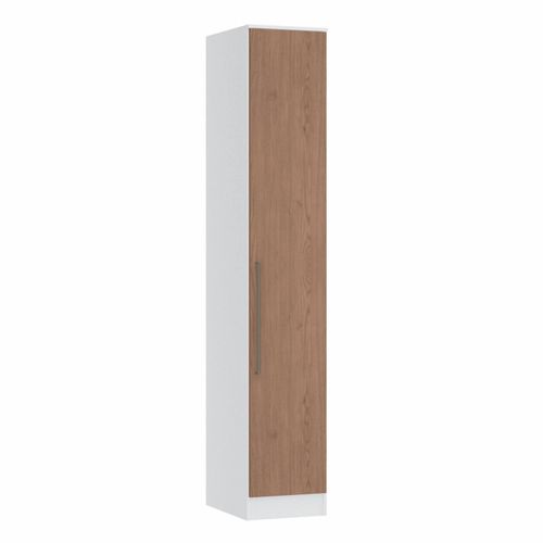 Guarda Roupa Modulado Requinte com 1 Porta - Branco Line/Macadâmia
