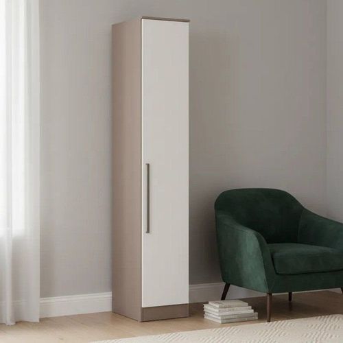 Guarda Roupa Modulado 1 Porta Requinte + 100% MDF Duna Line/Branco Line