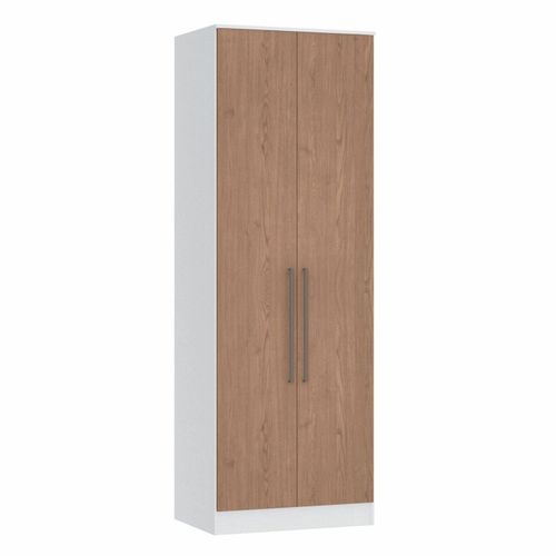 Guarda Roupa Modulado Requinte com 2 Portas - Branco Line/Macadâmia