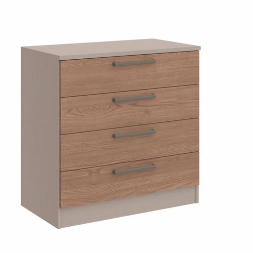 Cômoda Modulada Requinte com 4 Gavetas - Duna Line/Macadâmia