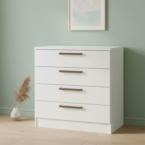 Cômoda Modulada Requinte com 4 Gavetas - Branco Line