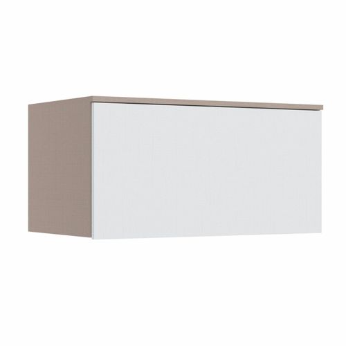 Armário Aéreo Modulado Requinte com 1 Porta Basculante - Duna Line/Branco Line