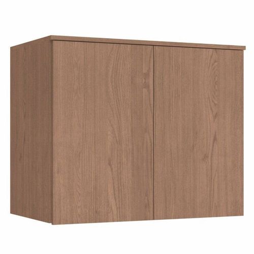 Módulo Aéreo 2 Portas Requinte+ 100% MDF Marrom/Macadâmia Macadâmia