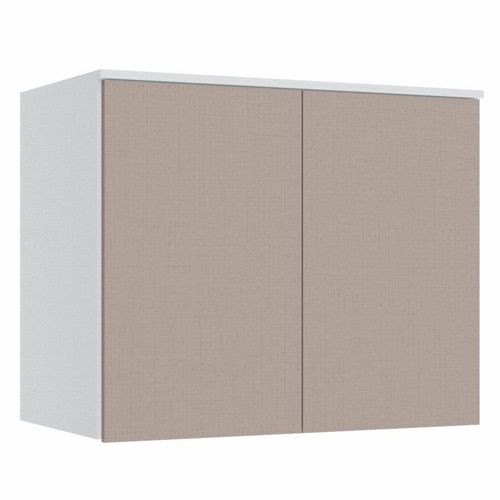 Módulo Aéreo 2 Portas Requinte+ 100% MDF Branco/Line/Duna Branco Line/Duna Line