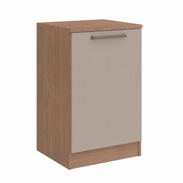 Cômoda Módulo Inferior 1 Porta Requinte 100% MDF Macadâmia/Duna Line