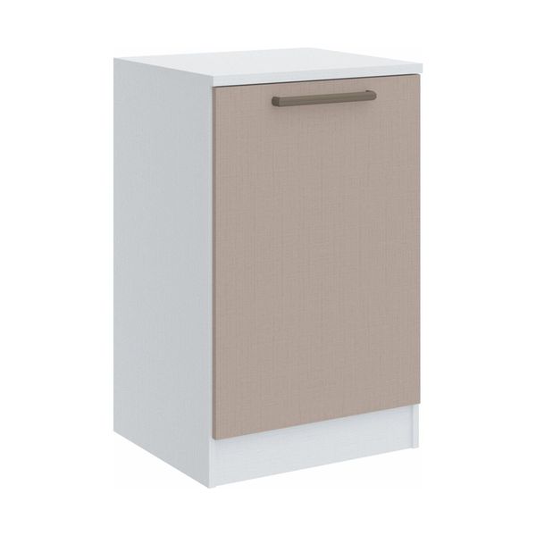 Cômoda Módulo Inferior 1 Porta Requinte 100% MDF Branco Line/Duna Line