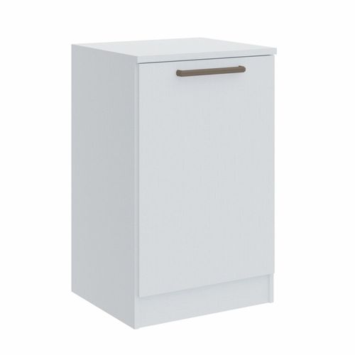 Mesa de Cabeceira Modulada Requinte com 1 Porta - Branco Line
