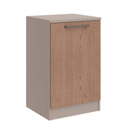 Mesa de Cabeceira Modulada Requinte com 1 Porta - Duna Line/Macadâmia