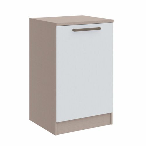 Mesa de Cabeceira Modulada Requinte com 1 Porta - Duna Line/Branco Line