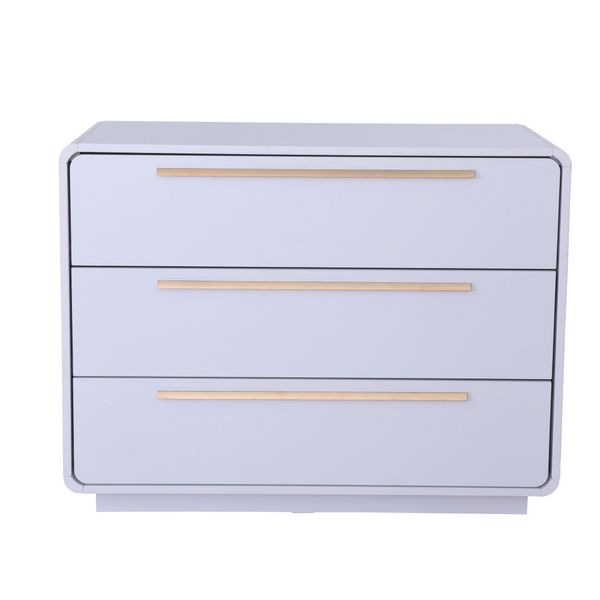 Cômoda Infantil Wave com 3 Gavetas - Branco