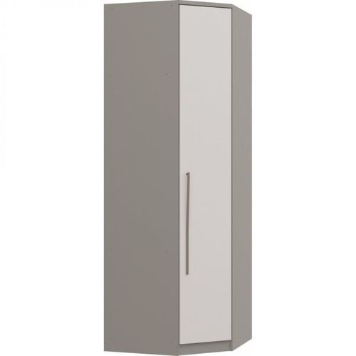 Guarda Roupa Modulado Elegance Canto c/1 Porta -Níquel/Blanc