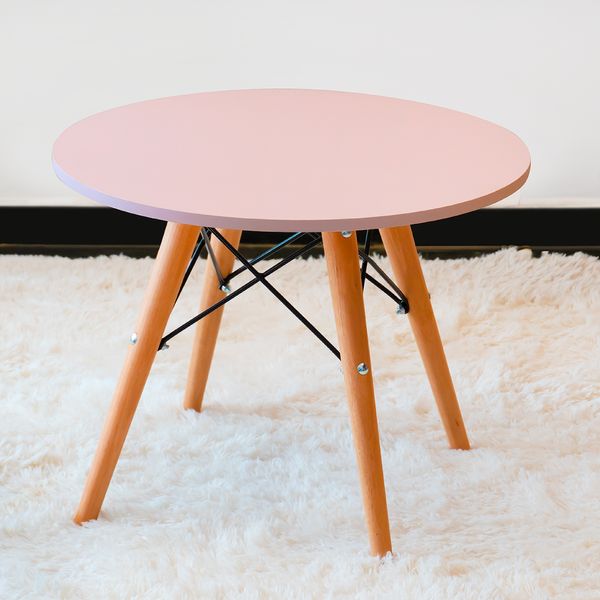 Mesa Infantil Eiffel com Tampo 50 cm - Rosa