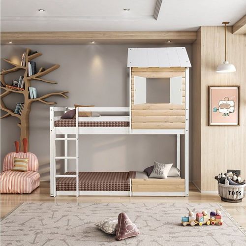 Beliche Montessoriano Club House Wood Casatema Branco/Natural