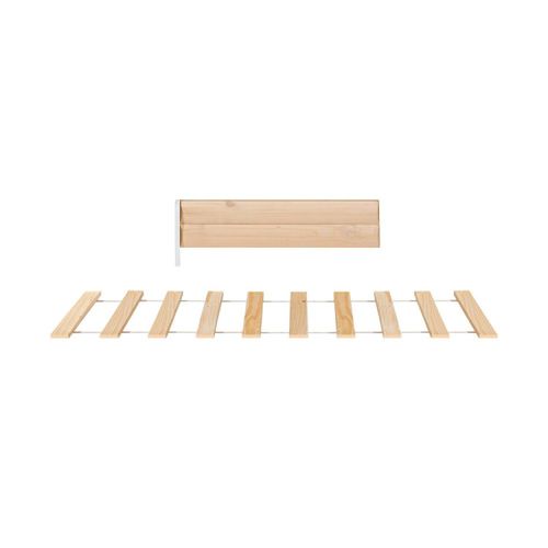 Kit Estrado com Grade para Cama Club House Wood Branco/Natural- Casatema