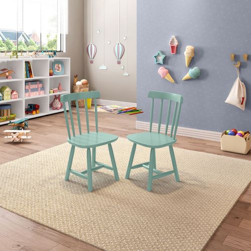 Kit 2 Cadeiras Infantis Mariah Casatema Sorbet Menta