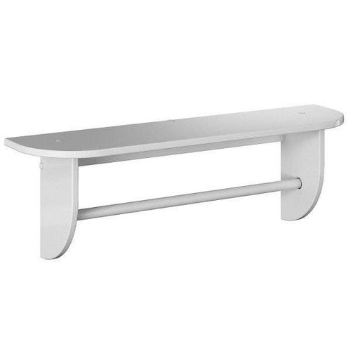 Prateleira com Suporte em MDF Decor Branco Brilho