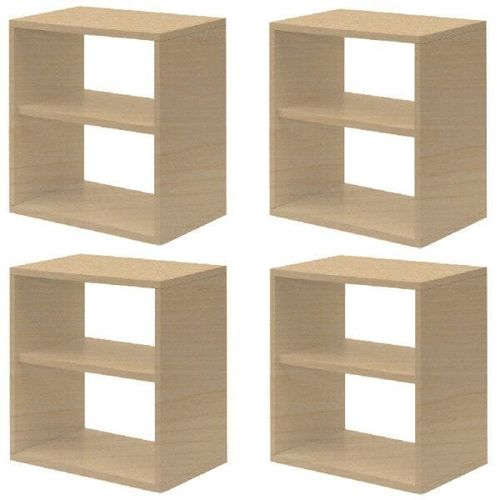 Kit Infantil 4 Nichos Cubo com Prateleira Lema Kit Cubos Baby Espresso Móveis Geneve