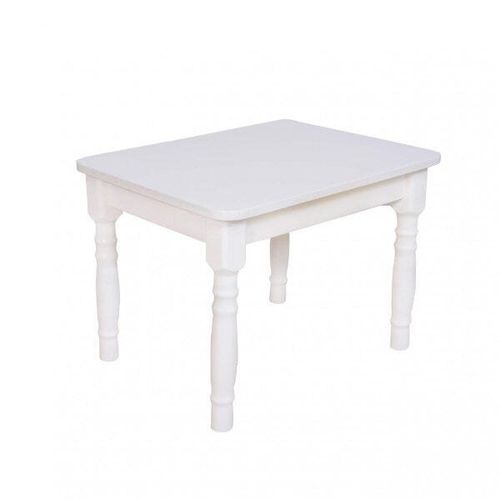 Mesa Infantil Madeira Maciça 68x52x50cm Dalas Branco
