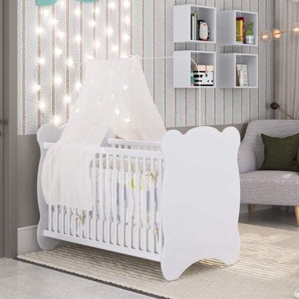 Berço Infantil 7000 Urso Branco