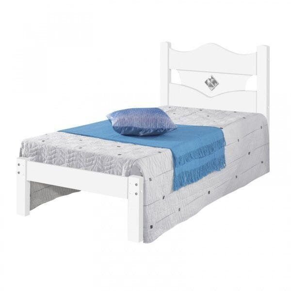 Cama Solteiro Flex Color Júlia Branco/Azul/Rosa/Lilas
