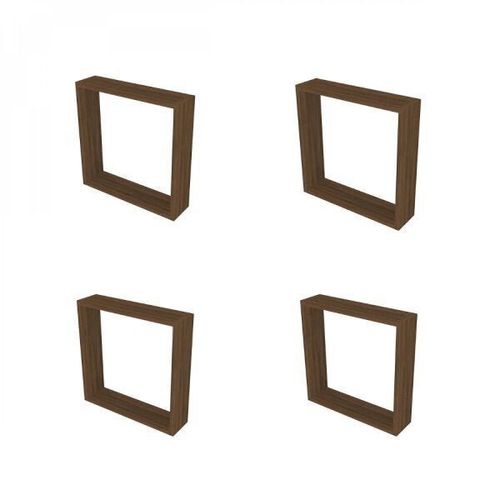 Conjunto com 4 Nichos Vidame Bramov Móveis Ameixa Negra