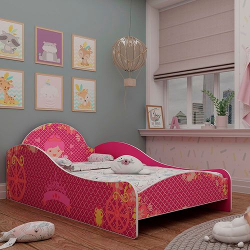 Cama Infantil Princesinha Gelius Móveis Pink Ploc
