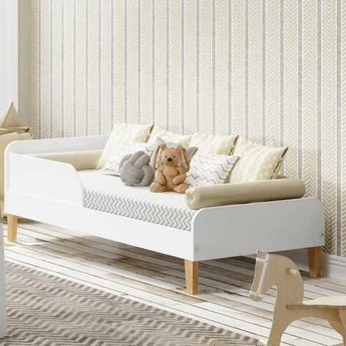 Mini Cama Infantil Montessori Branco