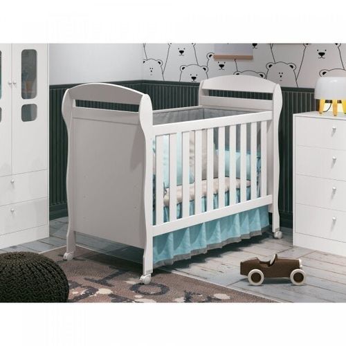 Berço Americano Danny Reller Móveis Branco Brilho