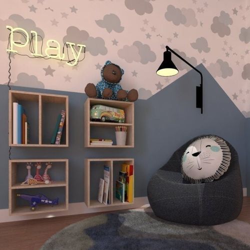 Conjunto de 4 Nichos Infantil Bramov Móveis Geneve