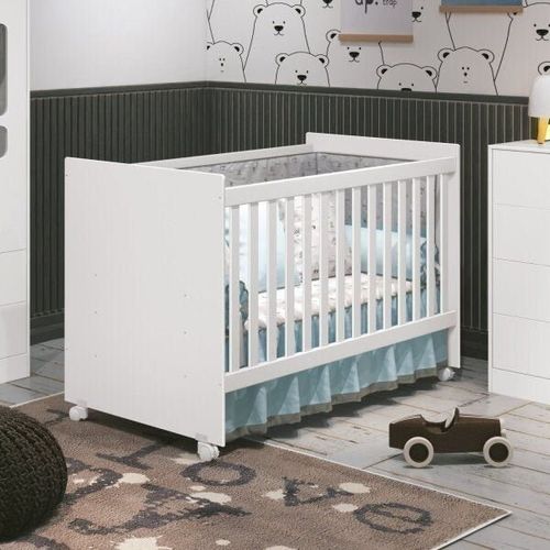 Berço Americano Tico Reller Móveis Branco Fosco