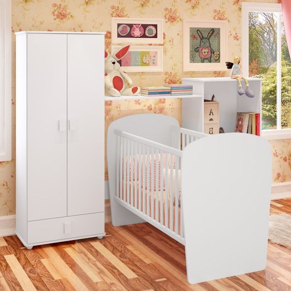 Quarto de Bebê Completo Ursinho Branco