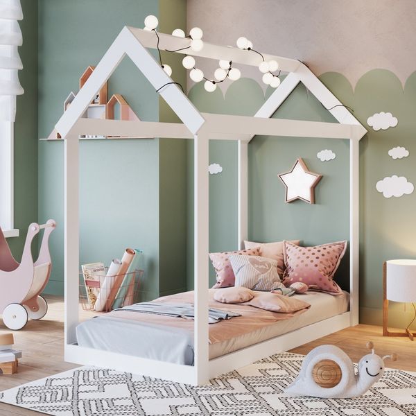 Mini Cama Infantil Montessoriano Meu Fofinho Branco