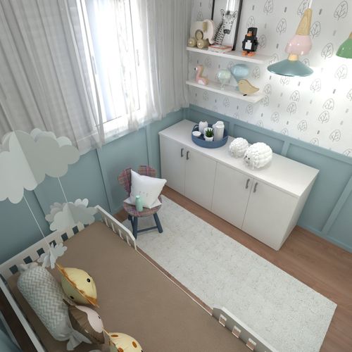 Kit com Cama Solteiro e Armário Baixo Montessoriano Yescasa Branco