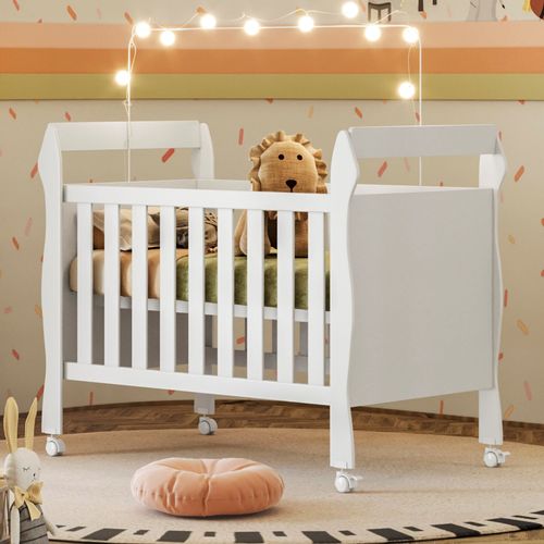 Berço Mini Cama 3 em 1 Soninho 100% MDF Branco