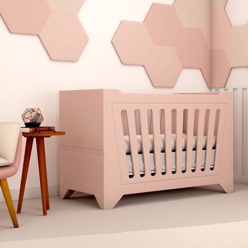 Berço 2 em 1 Nest Rosa